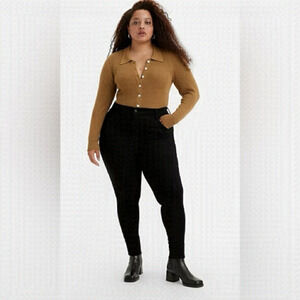 𝅺levi’s 720™ HIGH RISE SUPER SKINNY JEANS (PLUS) black 22W NWT Premium